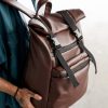 Рюкзак чоловічий роллтоп Sambag RollTop Zard шоколадний
