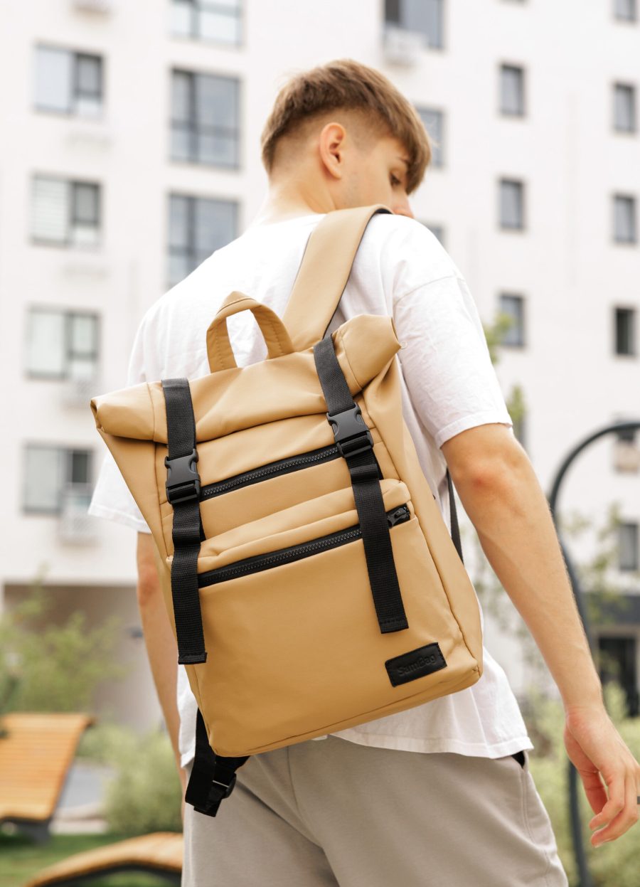 Рюкзак роллтоп чоловічий Sambag RollTop LTT бежевий