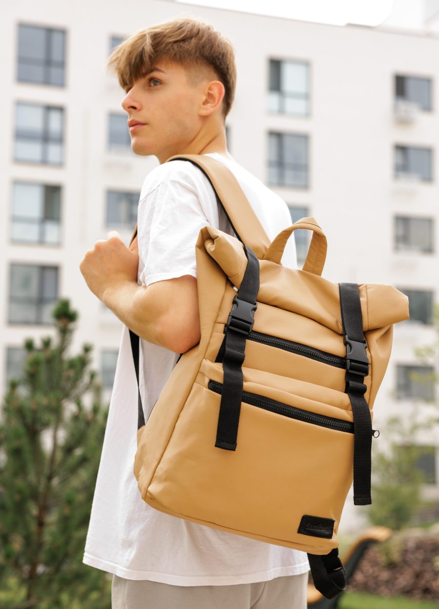 Рюкзак роллтоп чоловічий Sambag RollTop LTT бежевий