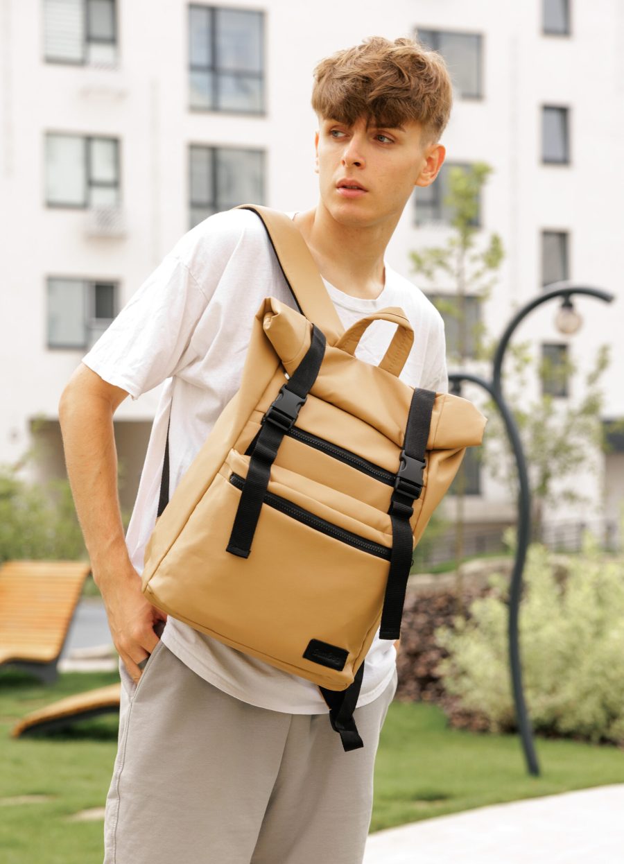 Рюкзак роллтоп чоловічий Sambag RollTop LTT бежевий