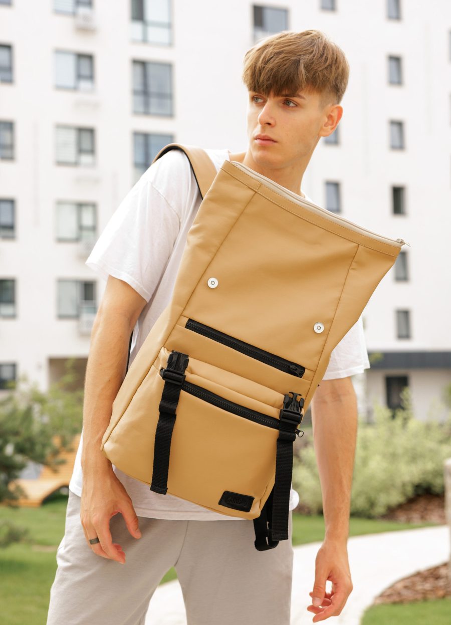 Рюкзак роллтоп чоловічий Sambag RollTop LTT бежевий