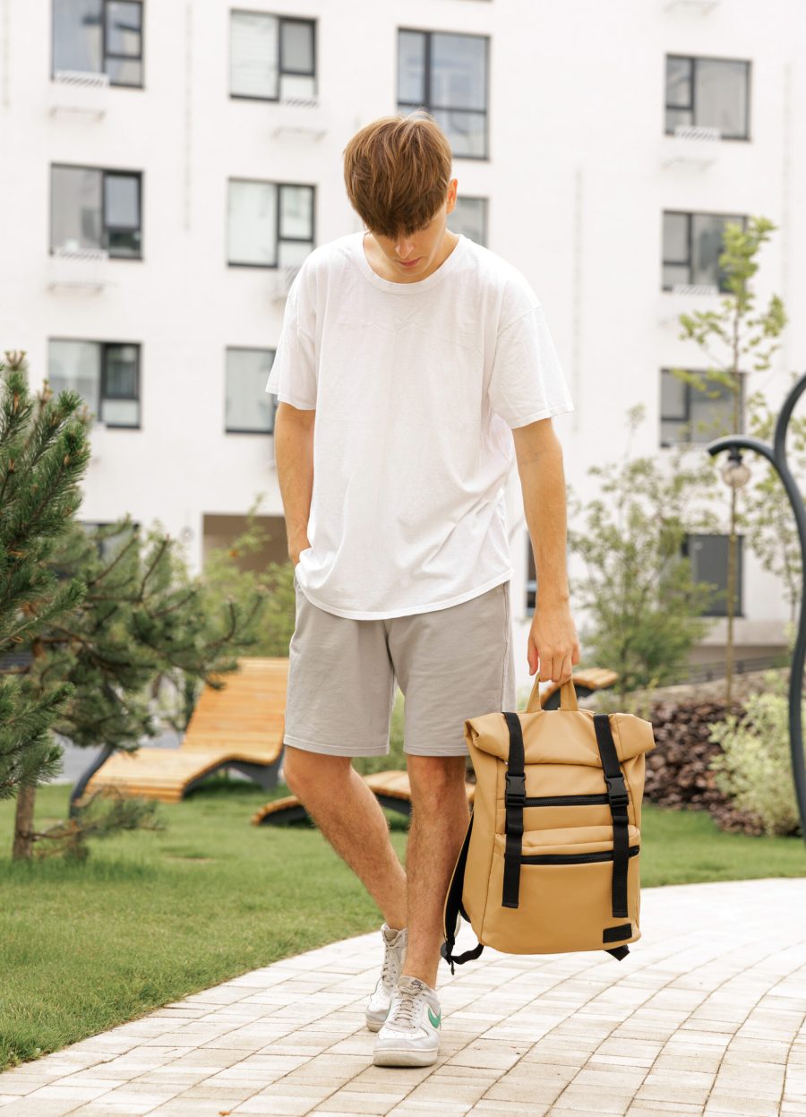 Рюкзак роллтоп чоловічий Sambag RollTop LTT бежевий