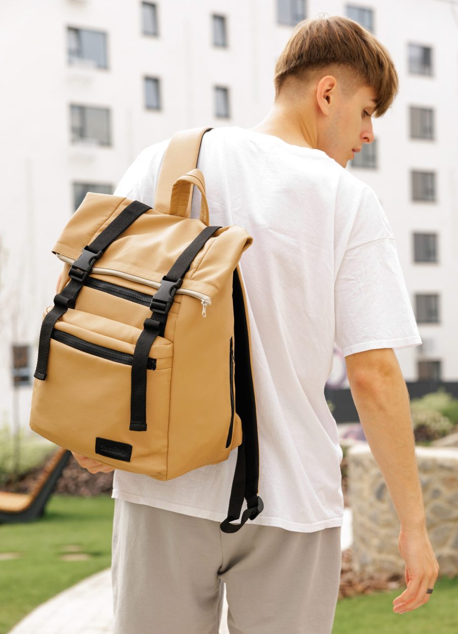 Рюкзак роллтоп чоловічий Sambag RollTop LTT бежевий