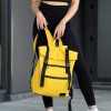 Женский рюкзак для ноутбука Sambag RollTop LTT желтый