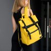 Женский рюкзак для ноутбука Sambag RollTop LTT желтый