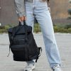 Рюкзак роллтоп жіночий Sambag Roll Top чорний