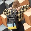 Рюкзак роллтоп жіночий Sambag RollTop LTH чорний з прапором України