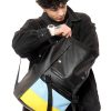 Рюкзак роллтоп чоловічий Sambag RollTop LTH чорний з прапором України