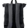 Рюкзак роллтоп чоловічий Sambag RollTop LTH чорний з прапором України