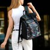 Рюкзак роллтоп жіночий для ноутбука Sambag RollTop тканинний чорний