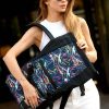 Рюкзак роллтоп жіночий для ноутбука Sambag RollTop тканинний чорний