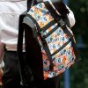 Рюкзак роллтоп жіночий для ноутбука Sambag RollTop чорний з принтом