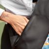 Рюкзак роллтоп жіночий для ноутбука Sambag RollTop чорний з принтом