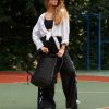 Рюкзак роллтоп жіночий для ноутбука Sambag RollTop чорний з принтом