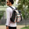 Рюкзак чоловічий Sambag RollTop Zard чорний з принтом