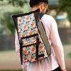 Рюкзак чоловічий Sambag RollTop Zard чорний з принтом