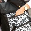 Рюкзак жіночий для ноутбука Sambag RollTop LTT з принтом чорний