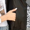 Рюкзак жіночий для ноутбука Sambag RollTop LTT з принтом чорний