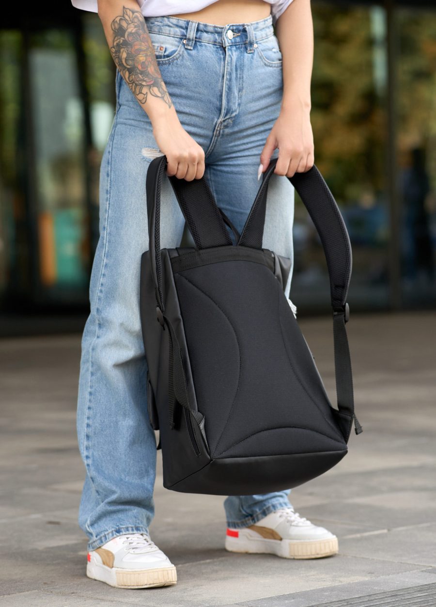 Рюкзак жіночий Sambag RollTop Milton чорний
