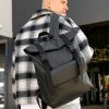 Рюкзак роллтоп чоловічий Sambag RollTop Milton чорний
