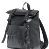 Женский рюкзак роллтоп RollTop Milton крокодил черный