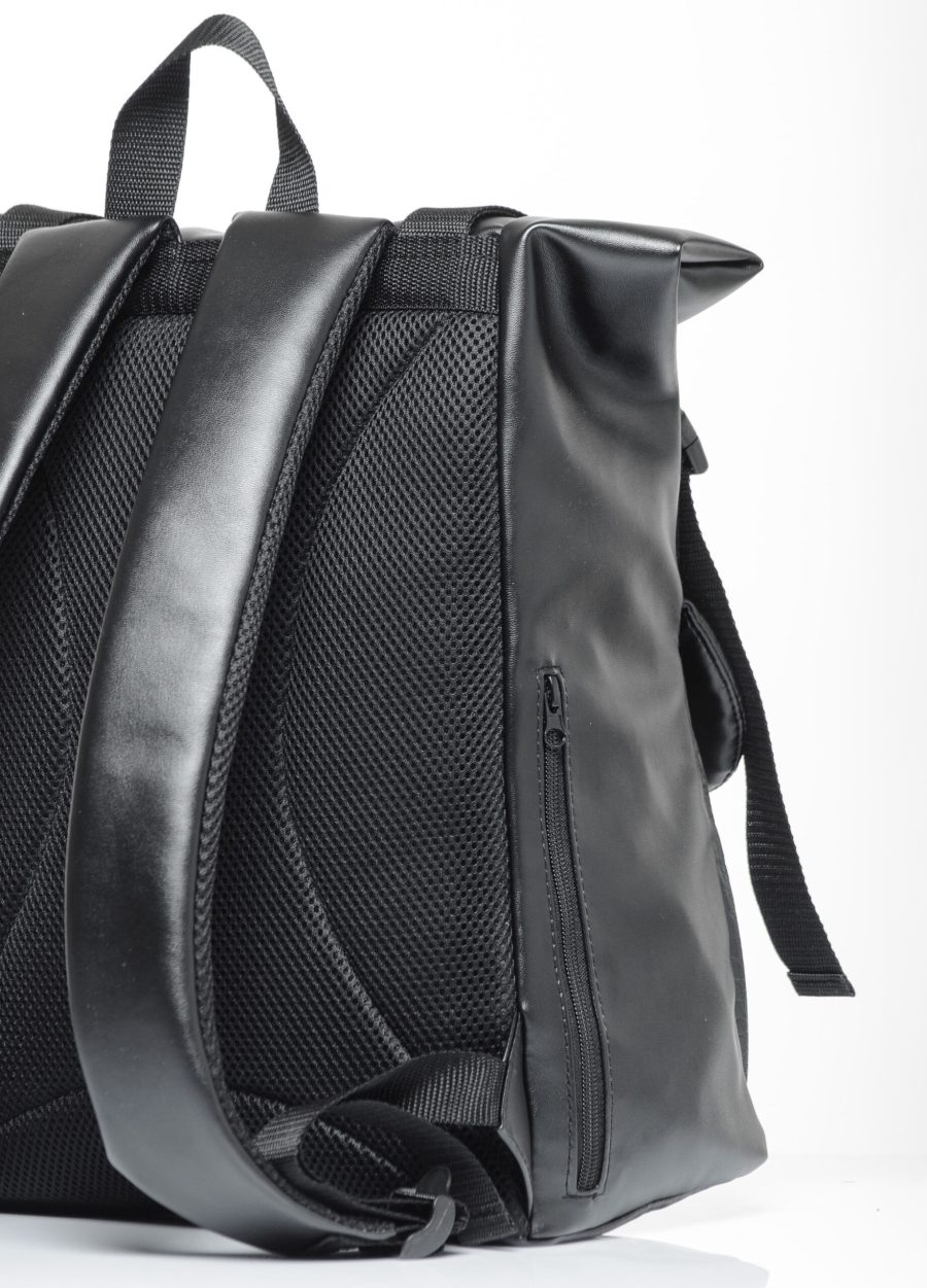 Женский рюкзак роллтоп RollTop Milton крокодил черный