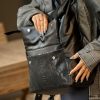 Женский рюкзак роллтоп RollTop Milton крокодил черный