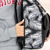 Рюкзак роллтоп жіночий RollTop Milton чорний з принтом
