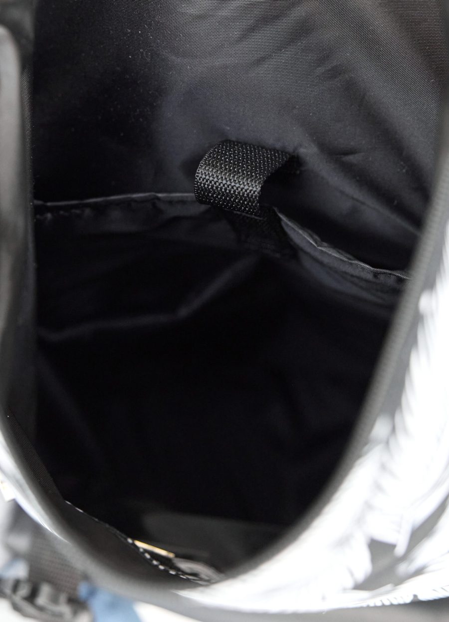 Рюкзак роллтоп жіночий RollTop Milton чорний з принтом