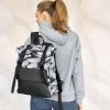 Рюкзак роллтоп жіночий RollTop Milton чорний з принтом