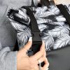 Рюкзак роллтоп жіночий RollTop Milton чорний з принтом
