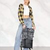Рюкзак роллтоп жіночий RollTop Milton чорний з принтом