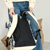 Рюкзак роллтоп жіночий RollTop Milton з принтом молочний