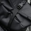 Рюкзак роллтоп жіночий Sambag RollTop KZN тканинний чорний