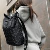 Женский рюкзак роллтоп Sambag RollTop KZN с принтом черный