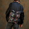 Мужской рюкзак роллтоп Sambag RollTop KZN черный принт