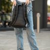 Рюкзак роллтоп жіночий Sambag RollTop KZN принт білий з чорним