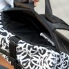 Рюкзак роллтоп жіночий Sambag RollTop KZN принт білий з чорним