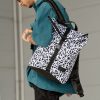Рюкзак роллтоп чоловічий Sambag RollTop KZN чорний з принтом