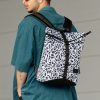 Рюкзак роллтоп чоловічий Sambag RollTop KZN чорний з принтом