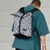 Рюкзак роллтоп чоловічий Sambag RollTop KZN чорний з принтом