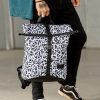 Рюкзак роллтоп чоловічий Sambag RollTop KZN чорний з принтом