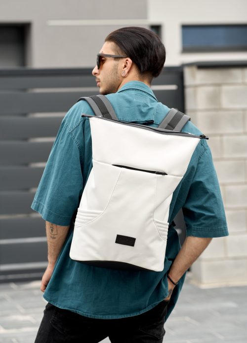 Мужской рюкзак роллтоп Sambag RollTop X белый
