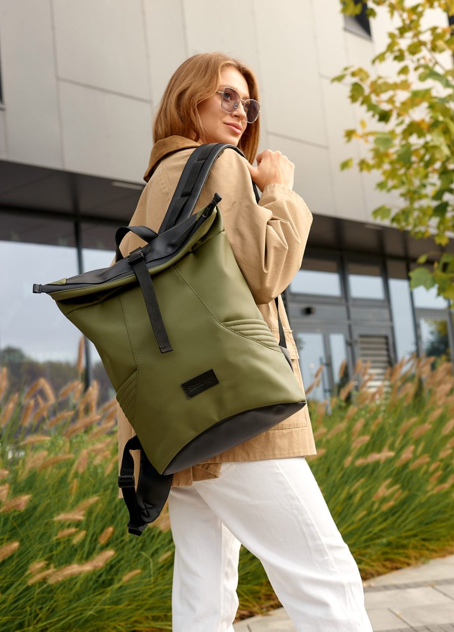 Рюкзак роллтоп жіночий Sambag RollTop X хакі