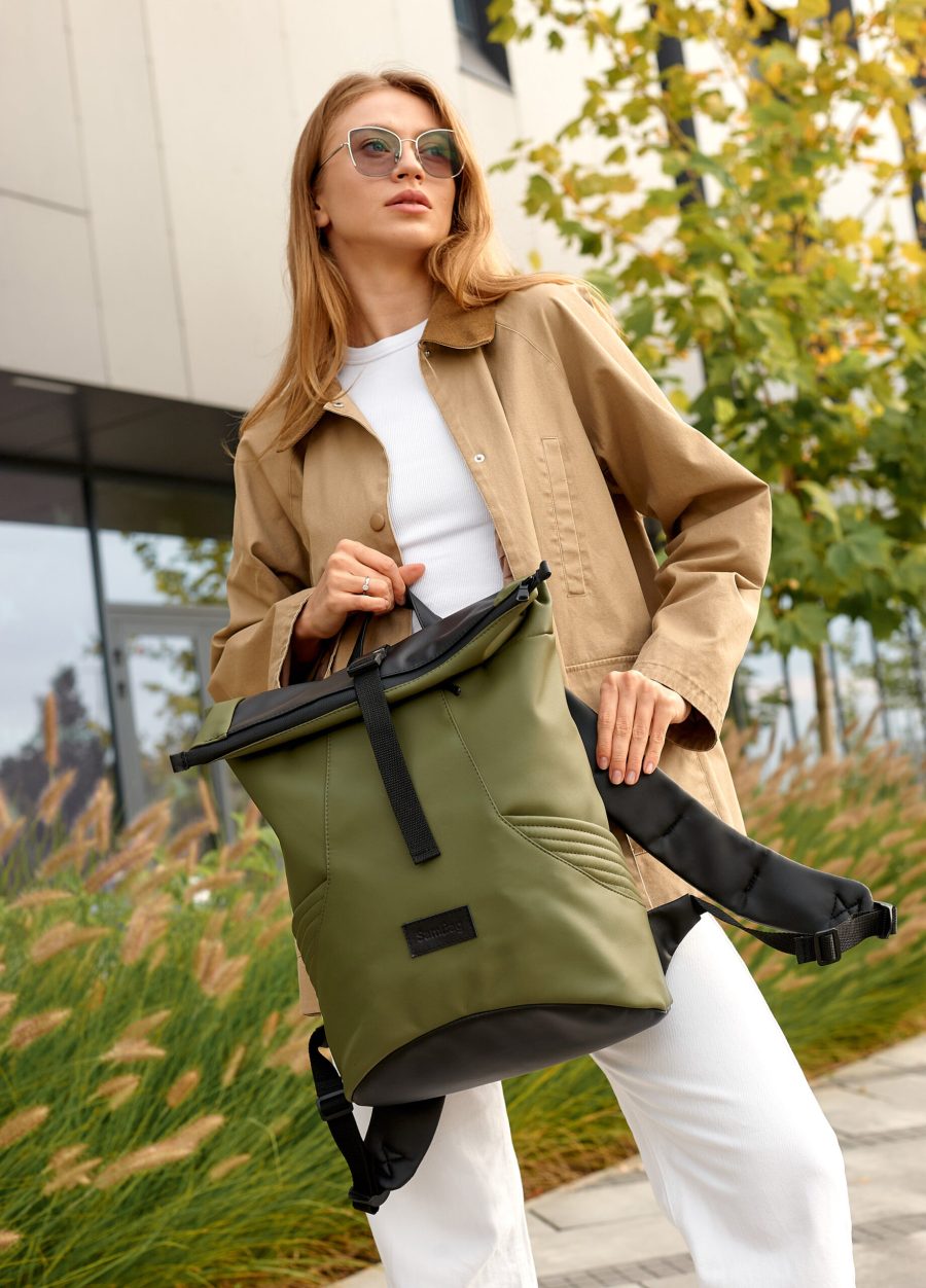 Рюкзак роллтоп жіночий Sambag RollTop X хакі