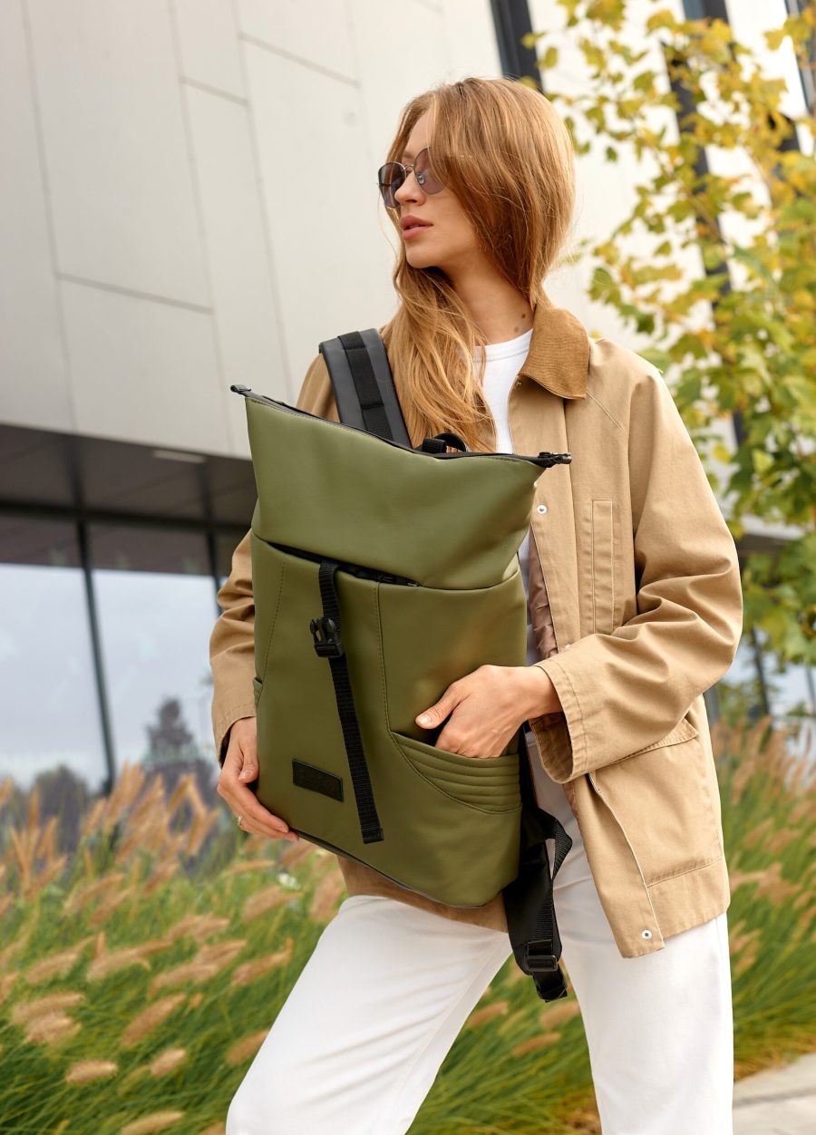 Рюкзак роллтоп жіночий Sambag RollTop X хакі