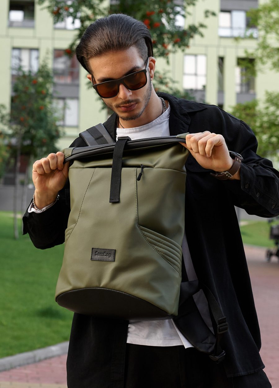 Мужской рюкзак роллтоп Sambag RollTop X хаки