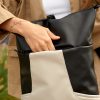 Женский рюкзак роллтоп Sambag RollTop X черный с серым