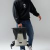 Рюкзак роллтоп чоловічий Sambag RollTop X чорний із сірим