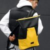 Мужской рюкзак роллтоп Sambag RollTop X черный с желтым
